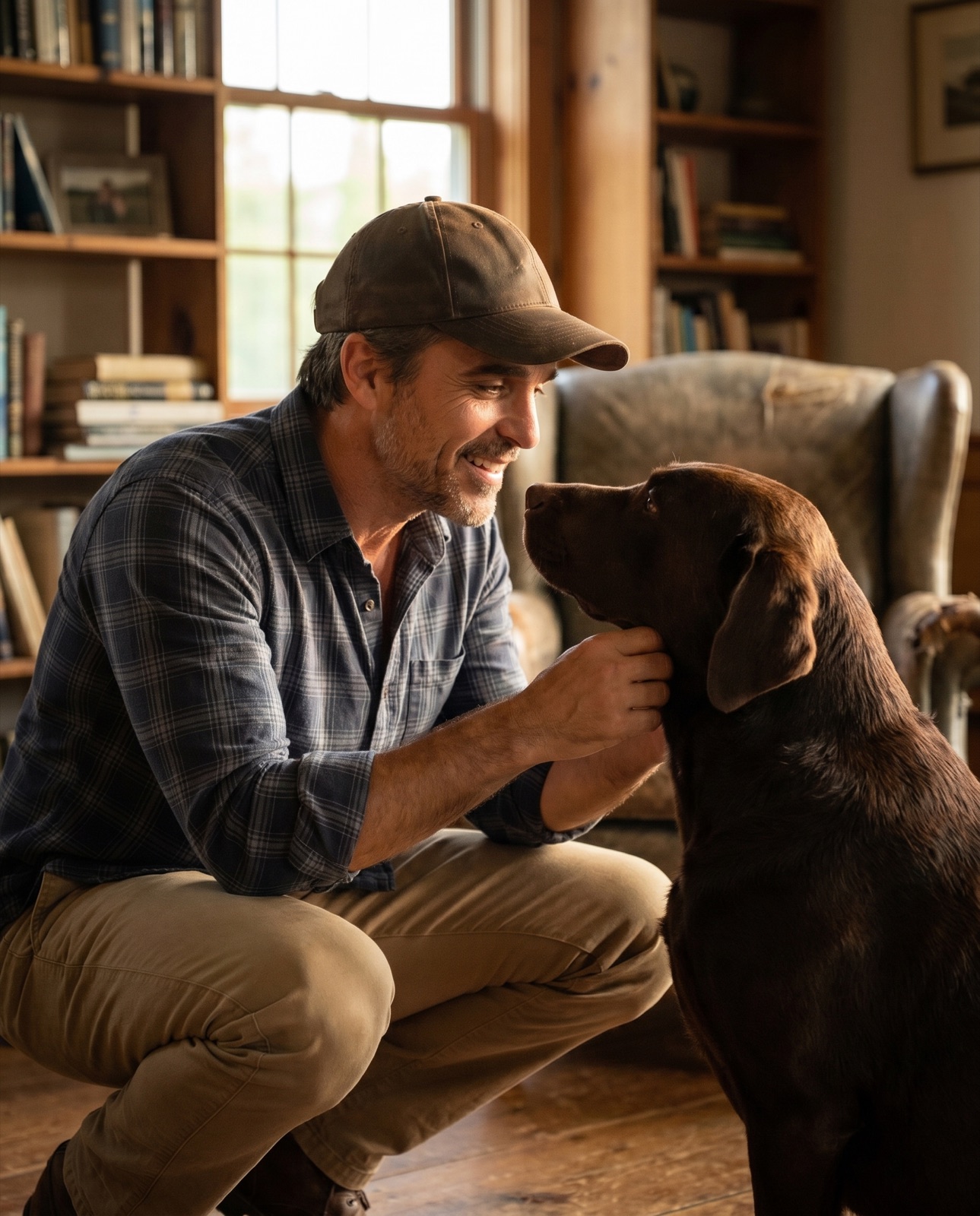 Jamie with his dog