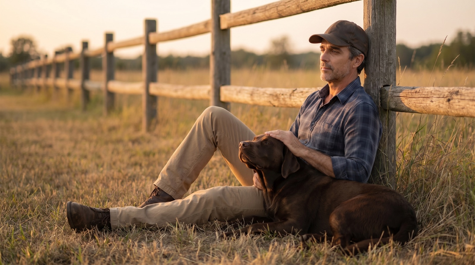 Jamie and his dog